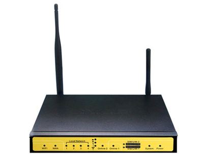 F3432 - WCDMA router, UMTS, WCDMA, HSDPA, HSPA+, GSM 850/900/1800/1900MHz modem, EDGE, WiFi, 1x RJ45, 4x 10/100 Mbps LAN RJ45, 1x RS-232, converter