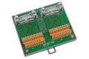2x20-pin Connector Termination Board (Pitch 3.81mm), DIN-Rail Mounting, terminal board