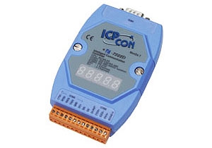 Embedded communication controller, 1x RS-485, 2x RS-232, LED display, programmable