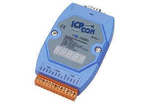 Embedded communication controller, 3x RS-232, 1x RS-485, LED display, programmable