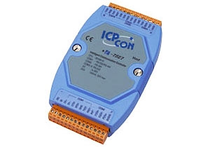 Embedded communication controller, 7x RS-232, 1x RS-485, 1x DI, programmable