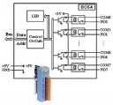 8-channel Power Relay Output Module, Parallel Bus, extension module, PLC