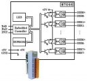 8-channel SSR DC Output Module, RS-485, extension module, DO, PLC