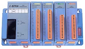 I/O Expansion Unit for I-8000 with 20W PS, 4 Expansion Slots, Serial Bus, distributed i/o, RS-485, plc