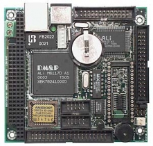 PC/104 386SX 40MHz CPU Module with 4MB RAM, DiskOnChip Socket, 1xASIX AX88796L Ethernet 10/100, board, SBC