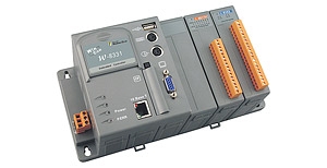 Industrial Controller, CPU Intel Strong ARM 206MHz, 32Mb Flash, 64Mb SRAM, 1x RS232, 1x RS485, 1x USB, 1x RJ-45 10BaseT, 1x VGA, Compact Flash, Windows CE.NET, 3x Expansion Slots, WT-25+75, PLC, ps/2