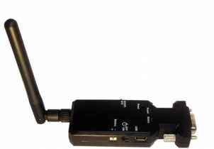 Bluetooth RS232 Serial Adapter, External Dipole Antenna, mini USB, Bluetooth EDR Class 1 (100m), converter