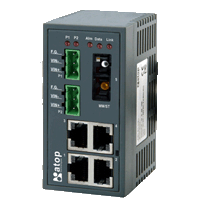 Industrial Switch Hub, 4 x 10/100 base-TX Fast, 1 x 100Base-FX multimode, unmanaged switch