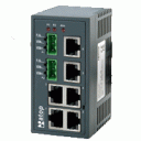 Industrial Switch Hub, 5x 10/100BaseTX (RJ45), 2x 100BaseFX, Single-mode, Multi-mode ST Connector, unmanaged