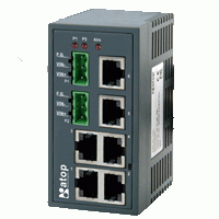 Switch przemysowy, niezarzdzalny, 4x 10/100BaseT(X) (RJ45), 2x 100BaseFX, jednomodowy, wielomodowy, zcze ST