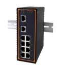 10-Port Unmanaged Ethernet Switch, 8x 10/100BaseT(X) RJ-45, 2x 10/100/1000 BaseT(X), single-mode, multi-mode