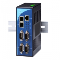 4-Port Modbus gateway, 4x RS-232/422/485, 2x RJ-45, TCP, ASC, RTU, SNMP, HTTP