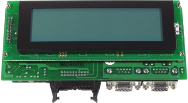 Man-machine interface control board with LCD display, PLC, extension board