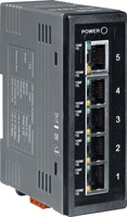 Unmanaged 5-Port Industrial 10Base-T, 100Base-T, 1000Base-T Ethernet Switch