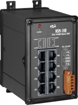 Unmanaged 8-Port Industrial 10/100 Base-TX Ethernet Switch, 8x RJ-45