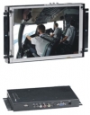 Metal frame touch monitor, 12.1" LCD, LED, 800x600, 330 nits, 450:1, VESA, VGA, AV1, Audio, S-video, USB