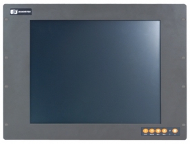 Touch panel LCD, 17", 1280x1024, 1x RS232, 1x VGA, 1x RCA, 1x S-Video, 1x DVI