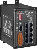 8-Port Real-time Redundant Ring Switch with metal case (RoHS), 8x 10/100Base-TX RJ-45