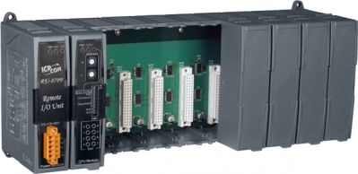8 slots I/O expansion unit (Gray Cover) (RoHS), rs-485