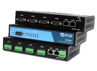 Industrial Serial Server, 2 x 10/100Mbps Fast Ethernet, 4 x RS232/485/422