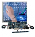 LCD touch module, 10.4" TFT LCD, LED, 800x600, 250 nits, 500:1, SKD, VGA, AV1, AV2, Audio, YPbPr, HDMI, DVI
