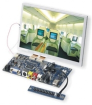 LCD touch module, 8" TFT LCD, LED, 800x480, 250 cd/m2, 300:1, SKD, VGA, AV, Audio, S-Video