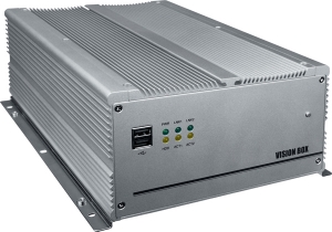 Fan-less embedded Vision Inspection Programmable Platform, Intel Core Duo T2300E 1.66GHz, 2.5" HDD, 80GB SATA Hard Disk, 6x USB, Ethernet, 3 x RS-232,  RS-232/422/485, Fan-les, CE, FCC, 1394 Port, DVI, Windows, PS/2