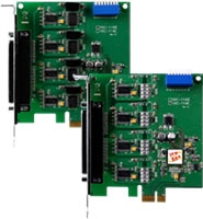 4 ports RS-232 PCI-Express Board, isolated, windows compatible,  ESD protection, communication card, DB-37,