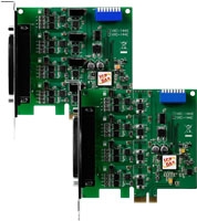 Serial Communication Board with 4 x RS-422/485 ports, windows compatible, PCI-Express, communication card, DB37