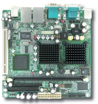 Pyta gwna Mini-ITX na bazie energooszczdnego procesora Intel Celeron M z dulanym wywietlaniem i 4x COM