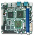 On board Dual VGA Intel Celeron M / Pentium M Processor 1.6GHz Mini-ITX with DDR2 SDRAM, LVDS, Four COM Ports and USB, SBC, motherboard