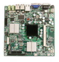 Pyta gwna Mini-ITX na bazie procesora Intel Atom™ N270 1.6GHz z zasilaniem 12V, dualnym wywietlaniem, Gigabitowym Ethernetem, 2 portami SATA, 2 portami COM i 6 portami USB