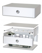 Bezwentylatorowy komputer typu BOX z procesorem Intel Atom™ Z510/Z530, 2GB RAM, SATA, CF, RS232, VGA, LAN, 4xUSB, audio
