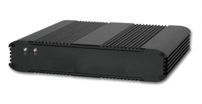 Bezwentylatorowy komputer typu BOX z procesorem Intel Atom™ N270 1.6GHz, 2GB RAM,  Gigabit Ethernet, CF,  1xRS232, 4xUSB, VGA, audio, 1x SSD