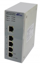 Industrial Unmanaged Ethernet Switch, 5x RJ-45 10/100Base-TX, MAC address, VID, VLAN priority, IPv4 ToS, IPv6 DSCP,TCP/UDP