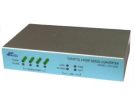 4x RS232/422/485 to Ethernet Networking converter, Power supply 9-24Vdc, Virtual Com, device server, power supply