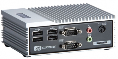 Embedded computer, CPU Intel Atom Z510 1.1GHz, 2GB RAM, CF, VGA, Gigabit Ethernet, 2x RS232, 4x USB, 2.5" SATA HDD, SSD, fanless, din rail