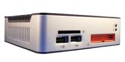 Compact Embedded System, MSTI PMX-1000 1GHz, 1GB DDR2, 1x Ethernet 10/100, 3x USB, SD slot, 1x PS/2, 1x D-Sub, fanless, 3x RS-232, 1x SATA, windows, linux, vga, ap