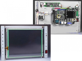10.4" Open Frame Panel PC, LCD Panel and Touch Screen, CPU Vortex86 166MHz, usb, 100base-tx, vesa, rs-232