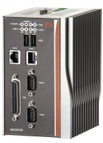 Fanless Embedded System, AMD LX800 500MHz, 8x DIO, 2x RS232/422/485, 2x 100base-tx, 2x USB, 1x VGA, CF, wt, din-rail