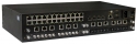 Managable ethernet switch, 4x Gigabit SFP slots, 24x 10/100Base-T(X) ports and 4x expansion slots for 100Base module with single power supply of 24VDC, 48VDC, 110VDC, 110VAC/220VAC/220VDC, WT-40+85C, , 1000Base-FX, modular switch, fanless
